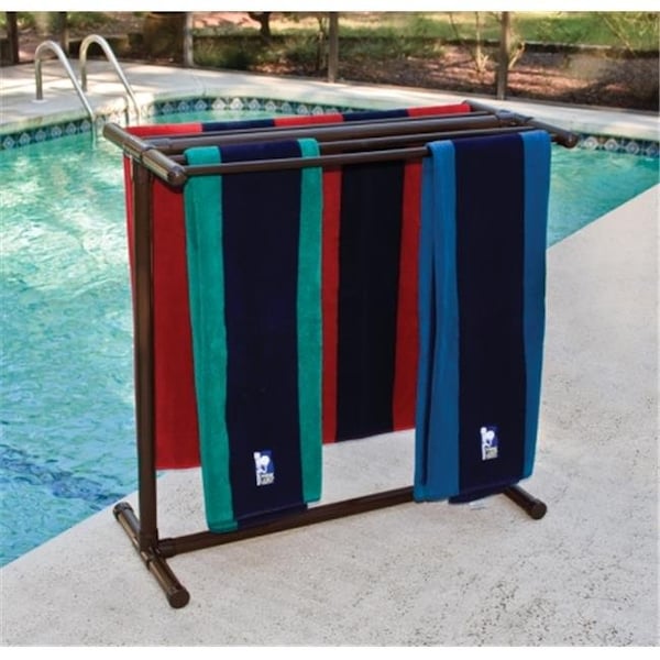 Outdoor Lamp Company 405BRZ Portable Outdoor 5 Bar Towel Rack - Bronze 405BRZ - main